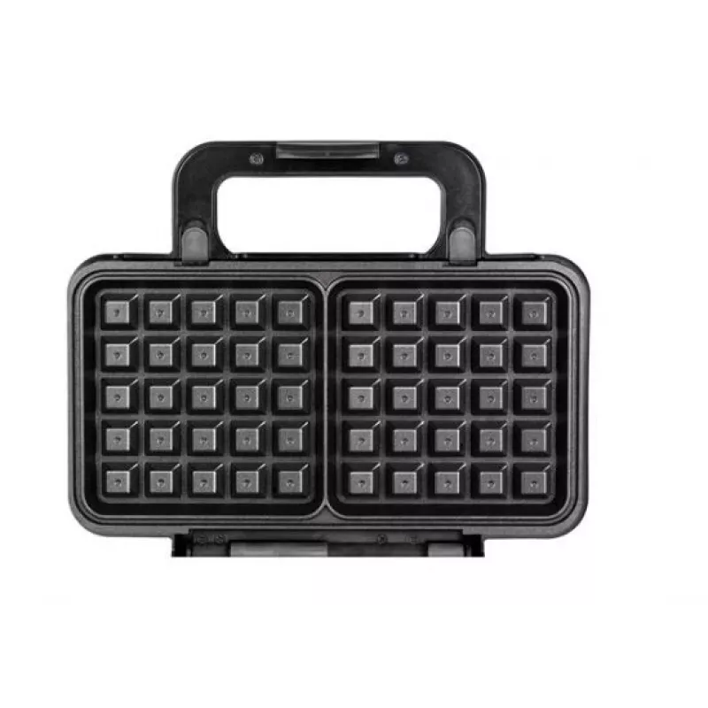 Sandwich maker MPM MPO-43M 3in1 1000W — multifunctional sandwich press for 4 sandwiches, grilling, toasting and waffles, black