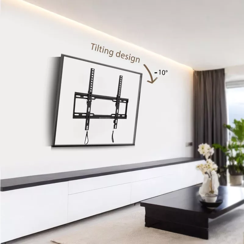 Maclean TV MC-412 Wall Mount Bracket 32 -70 VESA 400x400 45kg Tilting Universal Adjustable Spirit Level Mounting Accessories