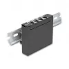 Patch panel DELOCK Mini Desktop RJ45 4-port Cat.6A shielded black, metal, 90×22×93 mm