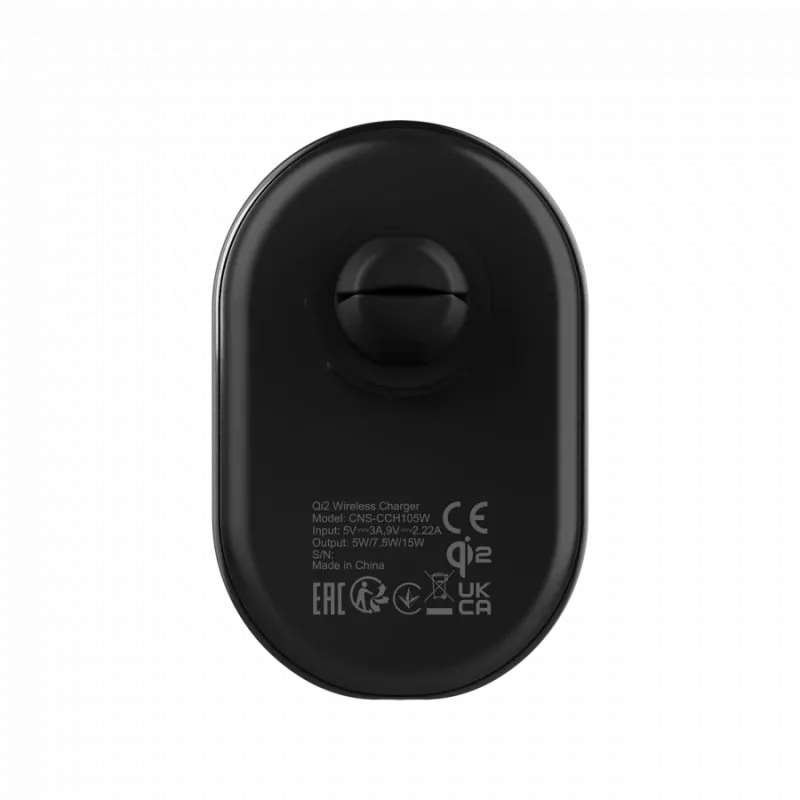 Wireless Car Charger CANYON OnGrip 105 15W Qi2 Wireless Black