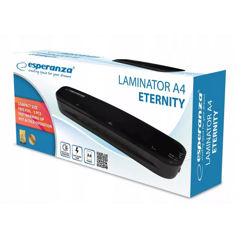 Esperanza EFL002 laminator Cold/hot laminator 250 mm/min Black