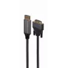 Video cable adapter Gembird CC-DPM-DVIM-4K-6 — DisplayPort to DVI, 1.8 m, 4K, black