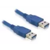 USB Cable DeLOCK USB 3.0-A male/male 2m Blue