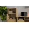 ALMA CHEST OF DRAWERS, ANTHRACITE/ARTISAN OAK