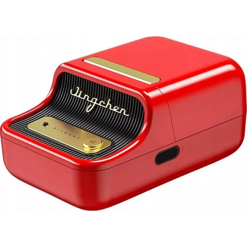 Label printer NIIMBOT B21S Red — compact thermal Bluetooth printer, 50 mm print width, 60 mm/s, 1200 mAh battery