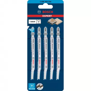 Bosch EXPERT ‘HARDWOOD 2-SIDE CLEAN’ T308 BF Jigsaw blade Bimetal 5 pc(s)