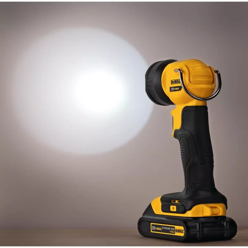 Dewalt 18V XR Li-Ion Cordless LED Pivot Torch - Bare Unit