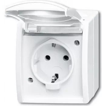Busch Jaeger 2083-0-0831 Socket Outlet CEE 7/3 White (2083-0-0831)