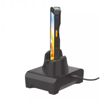 Singe Slot Charge Only Cradle - compatible with hand strap and trigger handle - requires USB-C Cable
