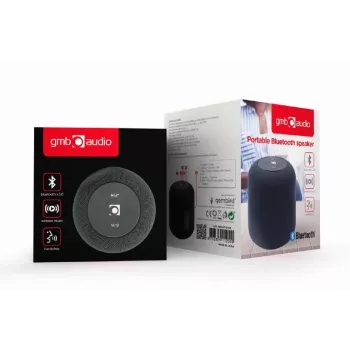Mono portable speaker Gembird SPK-BT-15-BK — 5 W RMS, Bluetooth, MicroSD, 1200 mAh, black