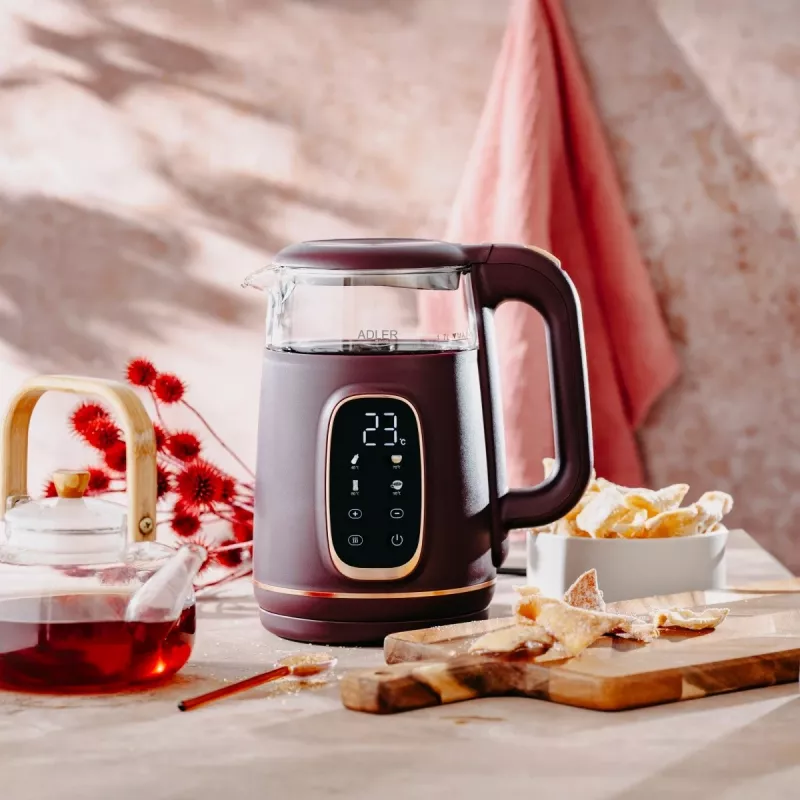 ADLER AD 1305 burgundy electric kettle