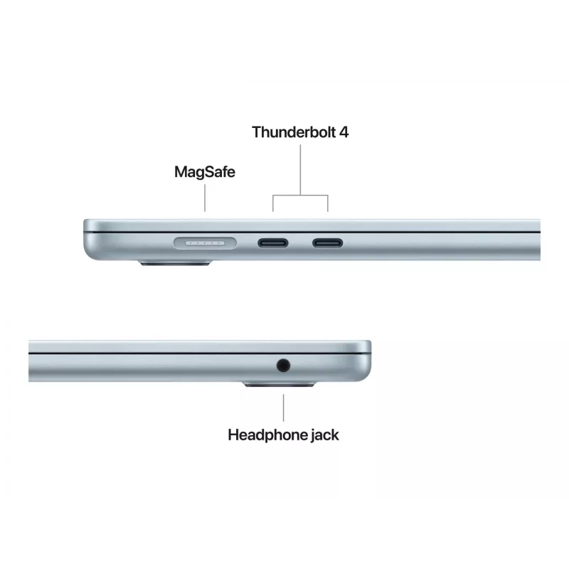 MacBook Air 15, Starlight, M4 (10-CPU/10-GPU), 24GB, 512GB, German, 35W Dual USB-C Port Power Adapter, MC6K4D/A