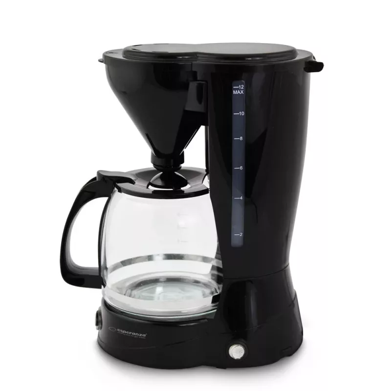 Drip coffee maker ESPERANZA EKC009, 1.5 L water tank, 800 W, countertop, black