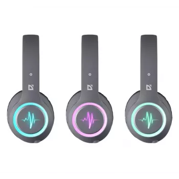 Headset DEFENDER FREEMOTION B571 LED wireless binaural, 4 cm drivers, 6–8 h battery, closed acoustic, 20–20000 Hz