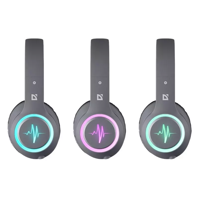 Headset DEFENDER FREEMOTION B571 LED wireless binaural, 4 cm drivers, 6–8 h battery, closed acoustic, 20–20000 Hz