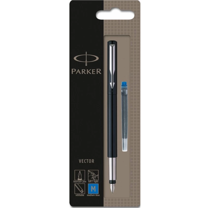 Fountain Pen Parker Vector Black