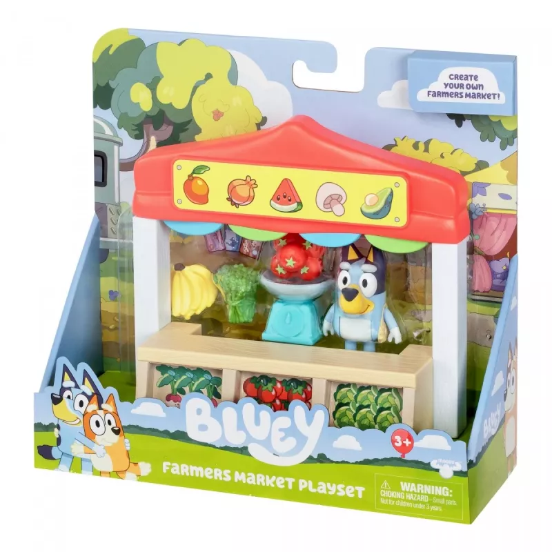 Toy figures set TMTOYS Mini Bluey Grocery store BLU17555 – mini character set for play