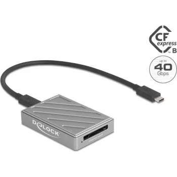 Card reader DELOCK 91021 USB Type-C 40 Gbps for CFexpress Type B
