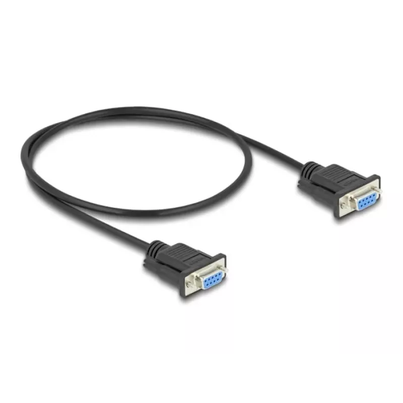 DeLOCK 86822 Serial Cable Black 0.5 m DB-9
