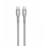 USB C - USB C cable 1 m. silicone grey