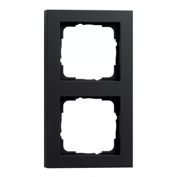 Frame for 2 modules Gira E2 black – model 21209
