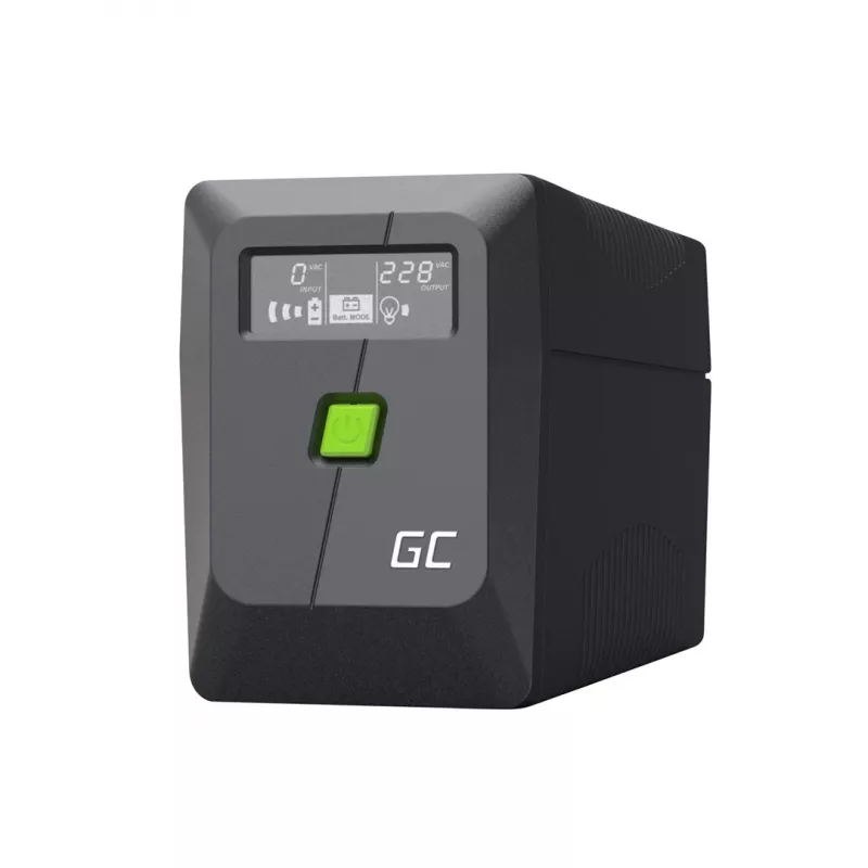 UPS Line-Interactive Green Cell 6.5 kVA, 360 W, 2 AC outlets, 12 V 7 Ah VRLA, USB, tower, black