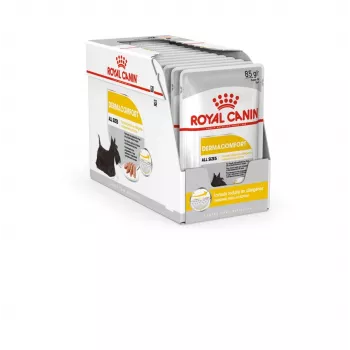 Wet dog food Royal Canin Dermacomfort Adult 85 g sachet — for sensitive skin, poultry flavour, 78% moisture