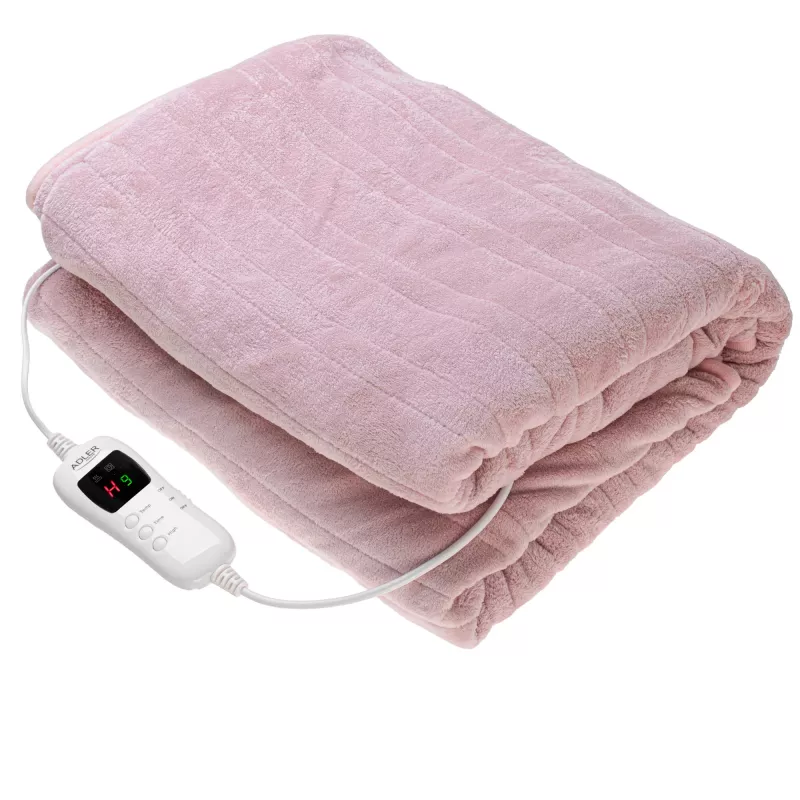 Electric blanket Adler AD 7443 160 x 180 cm — fleece, 7 heating levels, remote control, 120 W