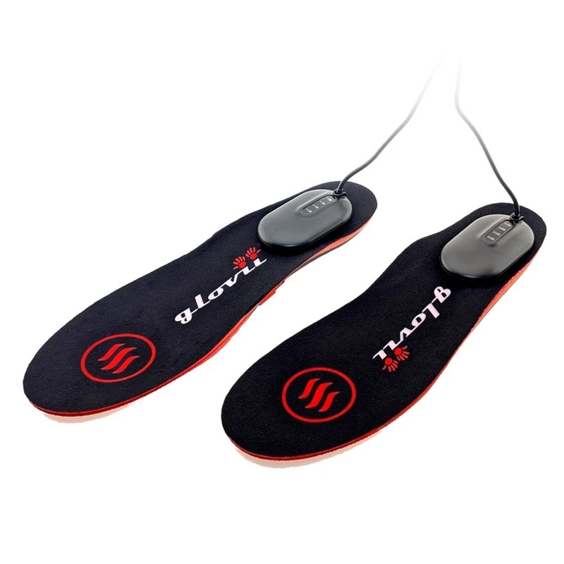 Heated insole Glovii GW3M unisex, black, polyester 100%, winter use