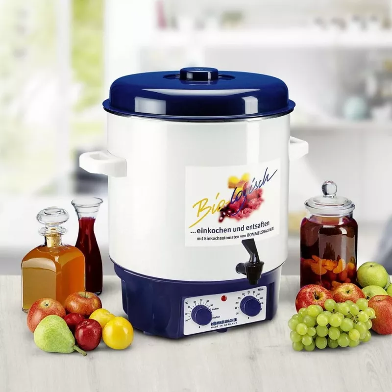 mulled wine- and preserving cooker KA 1804 (White/Blue, 1.800 Watt, 27 L)