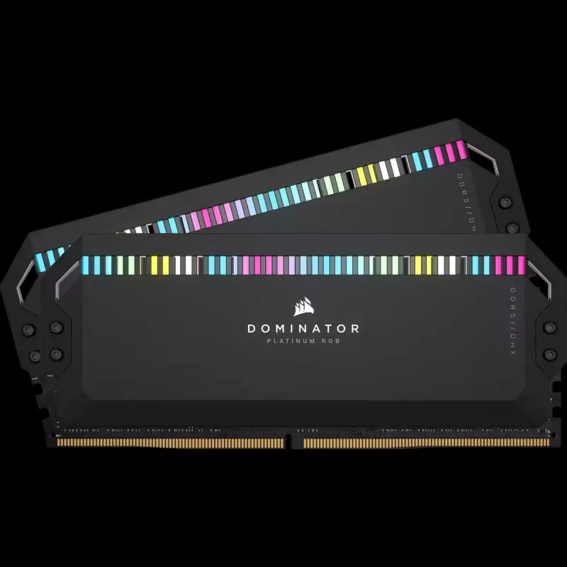 DIMM 32 GB DDR5-6400 (2x 16 GB) Dual-Kit, Arbeitsspeicher schwarz, CMT32GX5M2B6400C32, Dominator Platinum, INTEL XMP