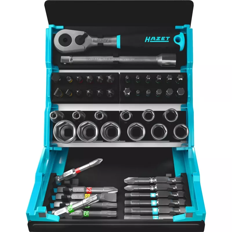Bit set Hazet 2200SC-2, 1/4 inch drive, 32 pieces