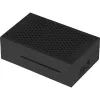 Aluminum housing for Raspberry Pi 4 B by JYT, model RB-AlucaseP4+01B, black finish