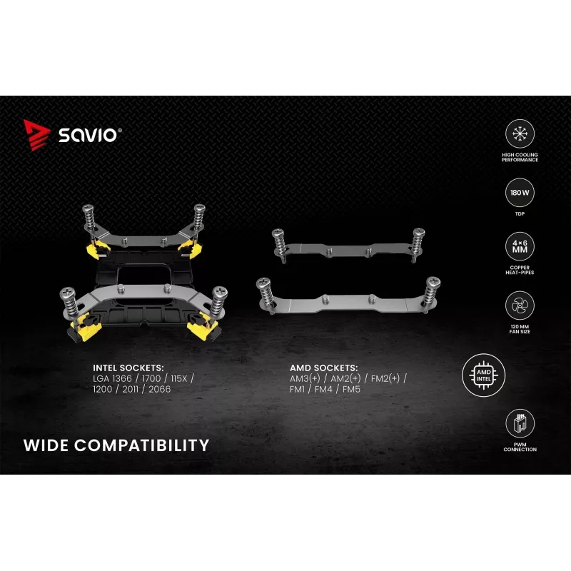 SAVIO VORTEX X2 CPU Cooler