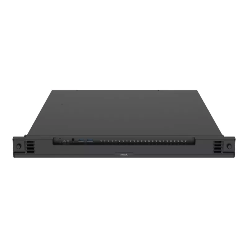 Network Video Recorder AXIS S2224 Mk II 24-channel, 48-ch playback, 7680×4320, 6 TB HDD, 256 GB SSD, RAID 0/1/10, 1U, Black