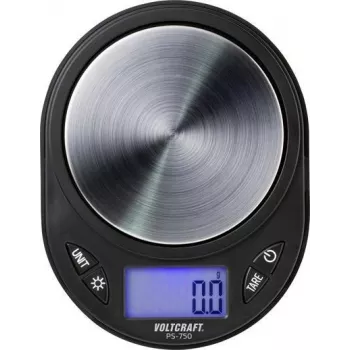 VOLTCRAFT PS-750 Pocket Scale Weighing Range (max.) 750 g Readability 0.1 g battery-powered Black (PS-750)