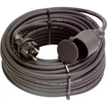 Extension cable AS Schwabe 60335 — 16 A, 15 m, black