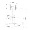 ART STO S-08A Mobile TV Cart with Mount for 30-65 inch Screens, max 60 kg