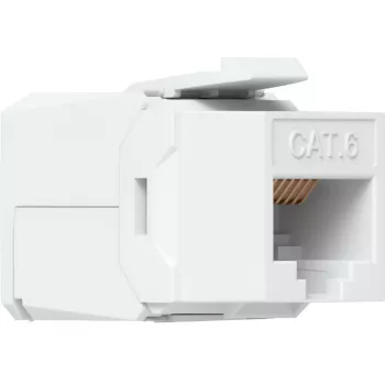 UBIQUITI CAT6 KEYSTONE JACK, 12-PACK. TOOLLESS KEYSTONE FOR TERMINATING A CAT6 ETHERNET JACK WITHOUT THE USE OF A PUNCH-DOWN OR CRIMPING TOOL