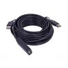 UNITEK Y-278 USB cable USB 2.0 10 m 2 x USB A USB A Black