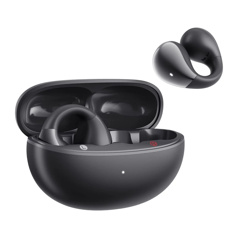 Wireless headphones QCY Crossky Clip C30S (black) — clip-on design, model T33S