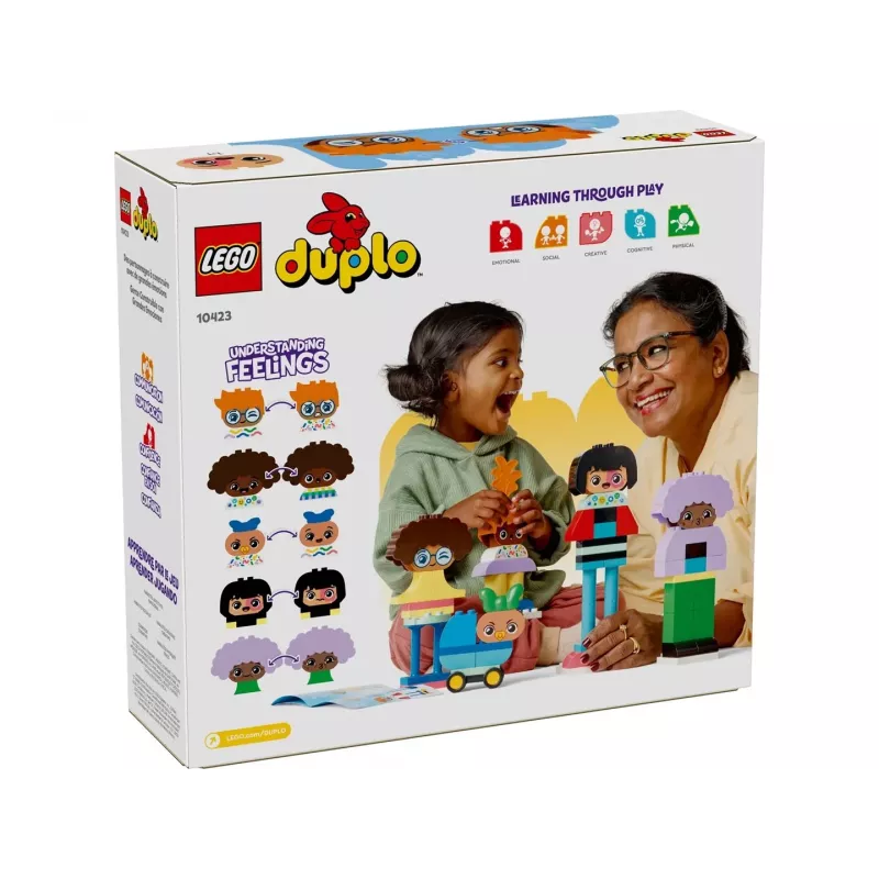 Construction toy LEGO DUPLO 10423 buildable people set, 71 pieces, for ages 3+, figures 260 mm height