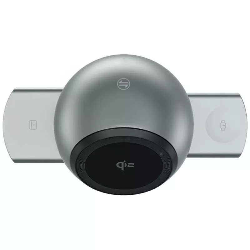 Docking charge station ChargeBot Sound Qi2 gre