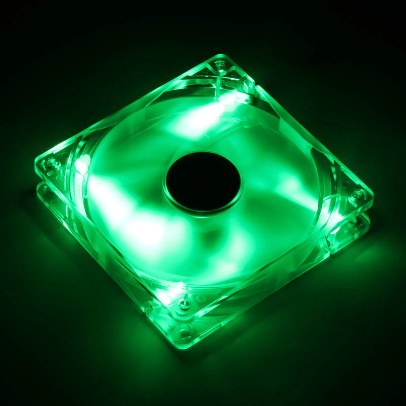 SilverStone SST-FN121-P-GL 120 mm Case Fan, Green LED