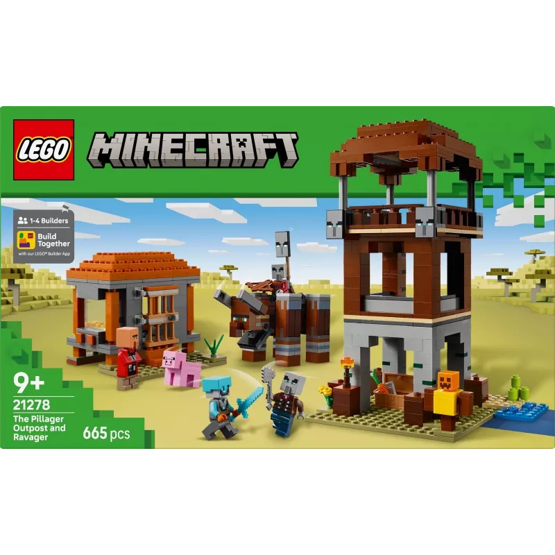 LEGO MINECRAFT 21278 The Pillager Outpost and Ravager