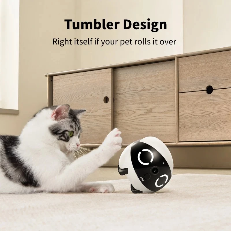 Robot Pet Monitor Enabot Rola Mini — Wi‑Fi, 5000 mAh battery, 3 MP, 137° FOV, White/Black