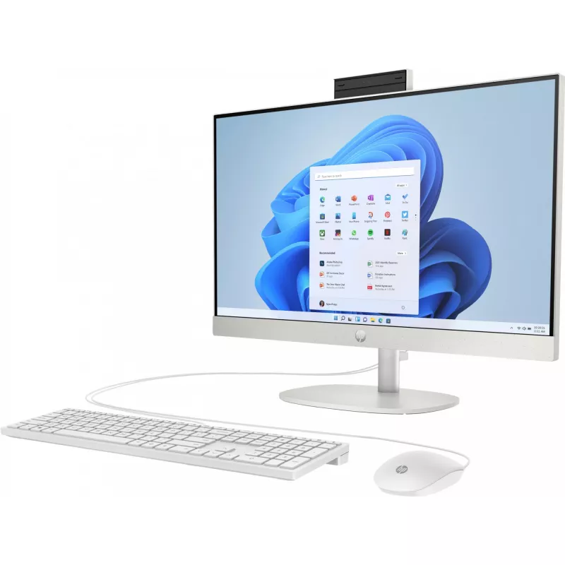 HP 24-cr0009ng AMD Ryzen™ 3 7320U 60,5 cm (23.8) 1920 x 1080 Pixel All-in-One-PC 8 GB LPDDR5-SDRAM 512 GB SSD Windows 11 Home Wi-Fi 6 (802.11ax) White (A04VWEA#ABD)