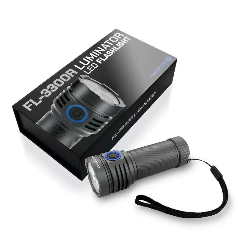 LED flashlight everActive LUMINATO R FL-3300R — 3300 lumens, rechargeable