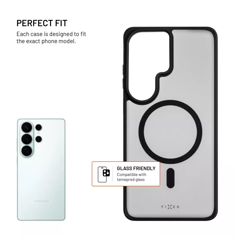 Fixed MagMisty | Back cover | Samsung | Galaxy S26 Ultra | Polycarbonate/TPU | Black