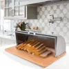 Bread box Maestro MR-1670S stainless steel, countertop 370×240×140 mm